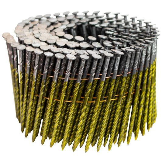3 in. x 0.113 in. Metal Coil Nails (5400 per box)