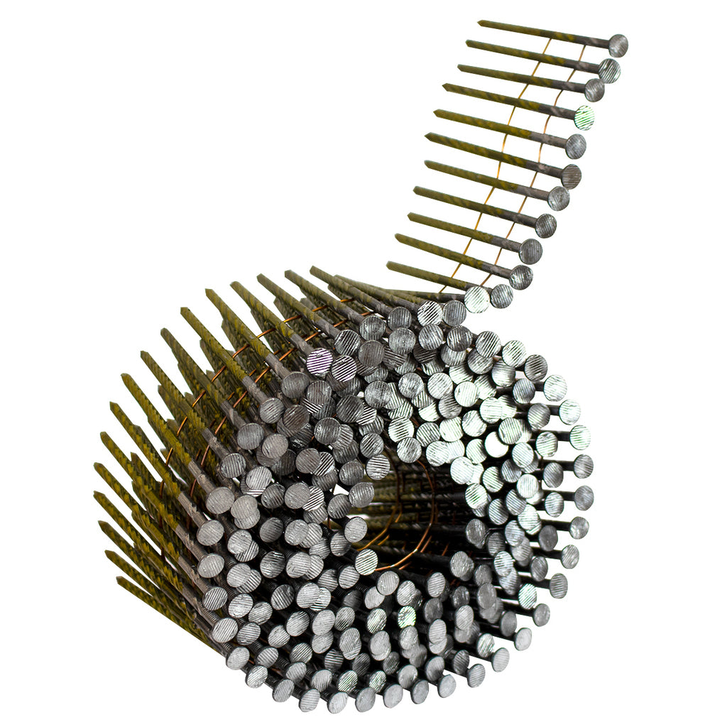 3 in. x 0.113 in. Metal Coil Nails (5400 per box)