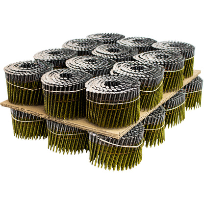 3 in. x 0.113 in. Metal Coil Nails (5400 per box)